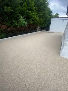 New resin driveway and side of house