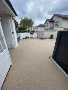 Resin driveways on house