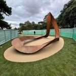New Resin Paving ribbon at the Pheonix Park in Dublin City by Kilcroney Paving Contractors
